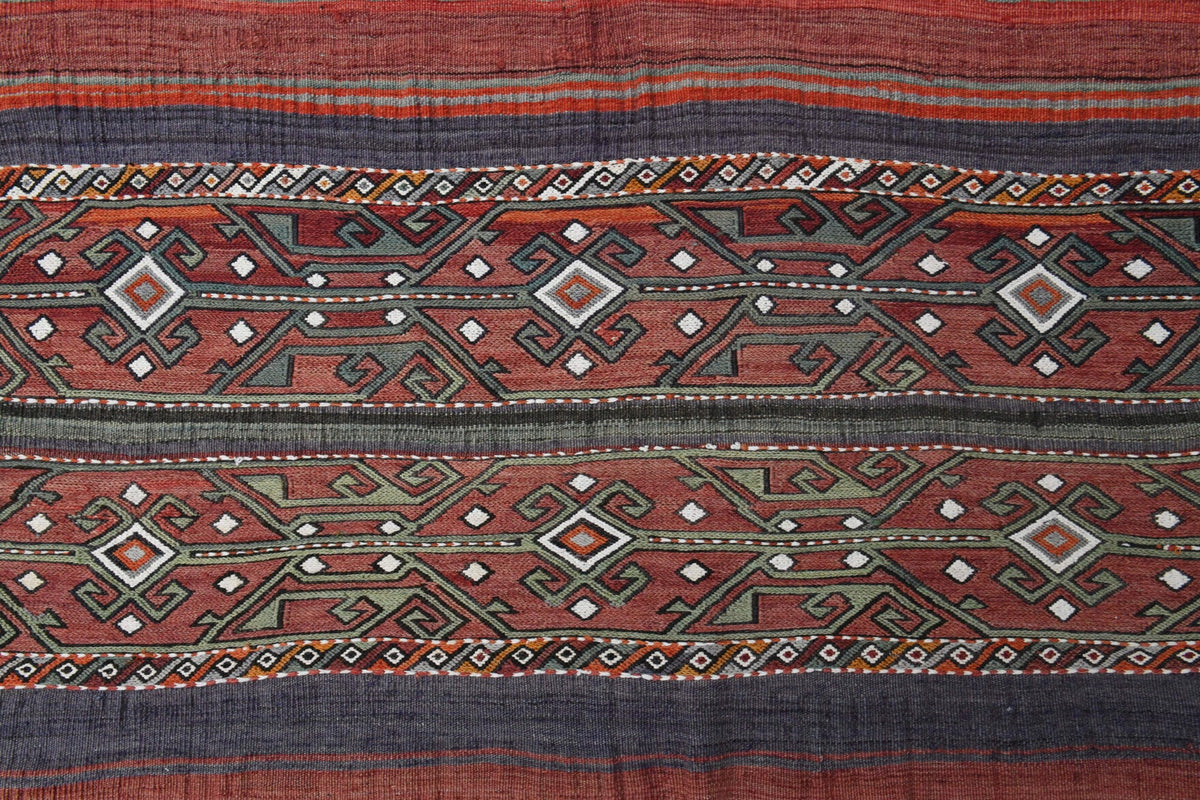 Handmade Vintage Kilim Area Rug