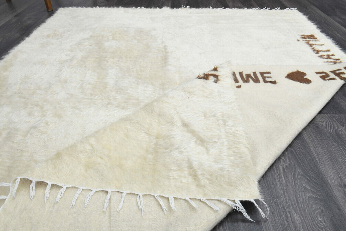 Lovers - Shaggy Handmade Vintage Area Rug