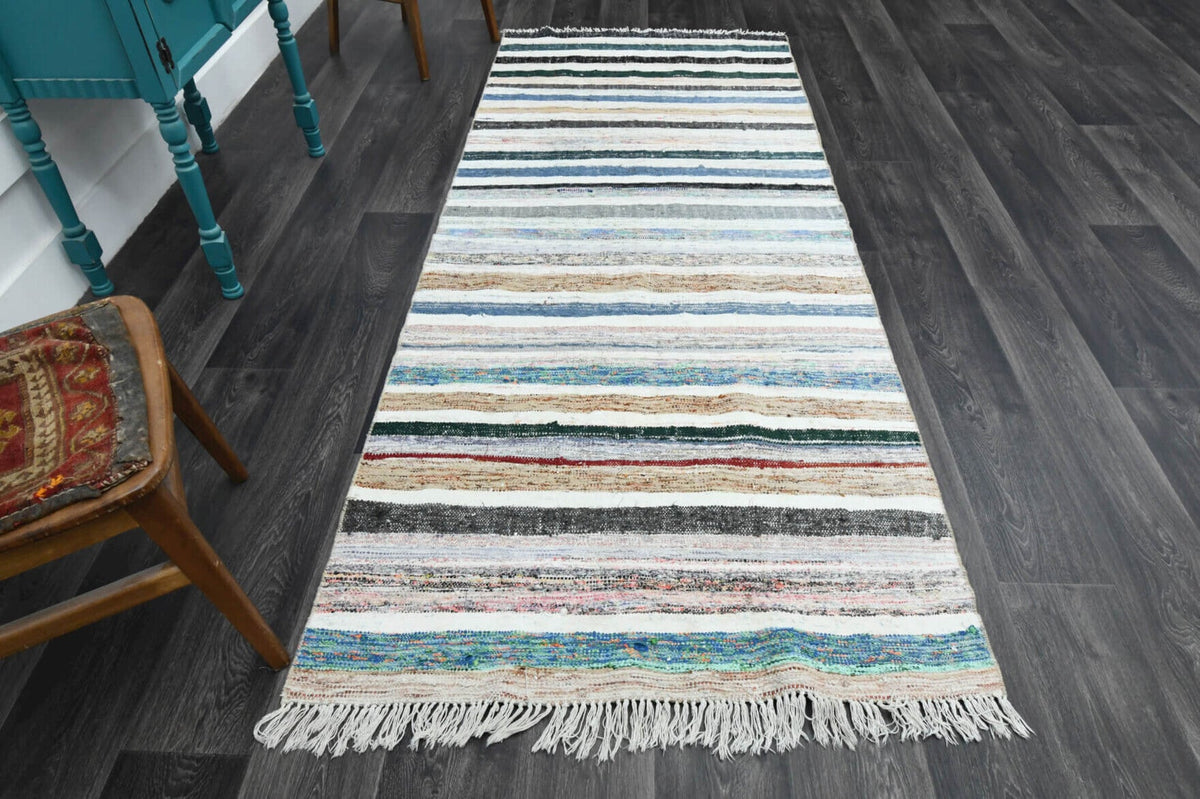Handmade Vintage Kilim Runner Rug