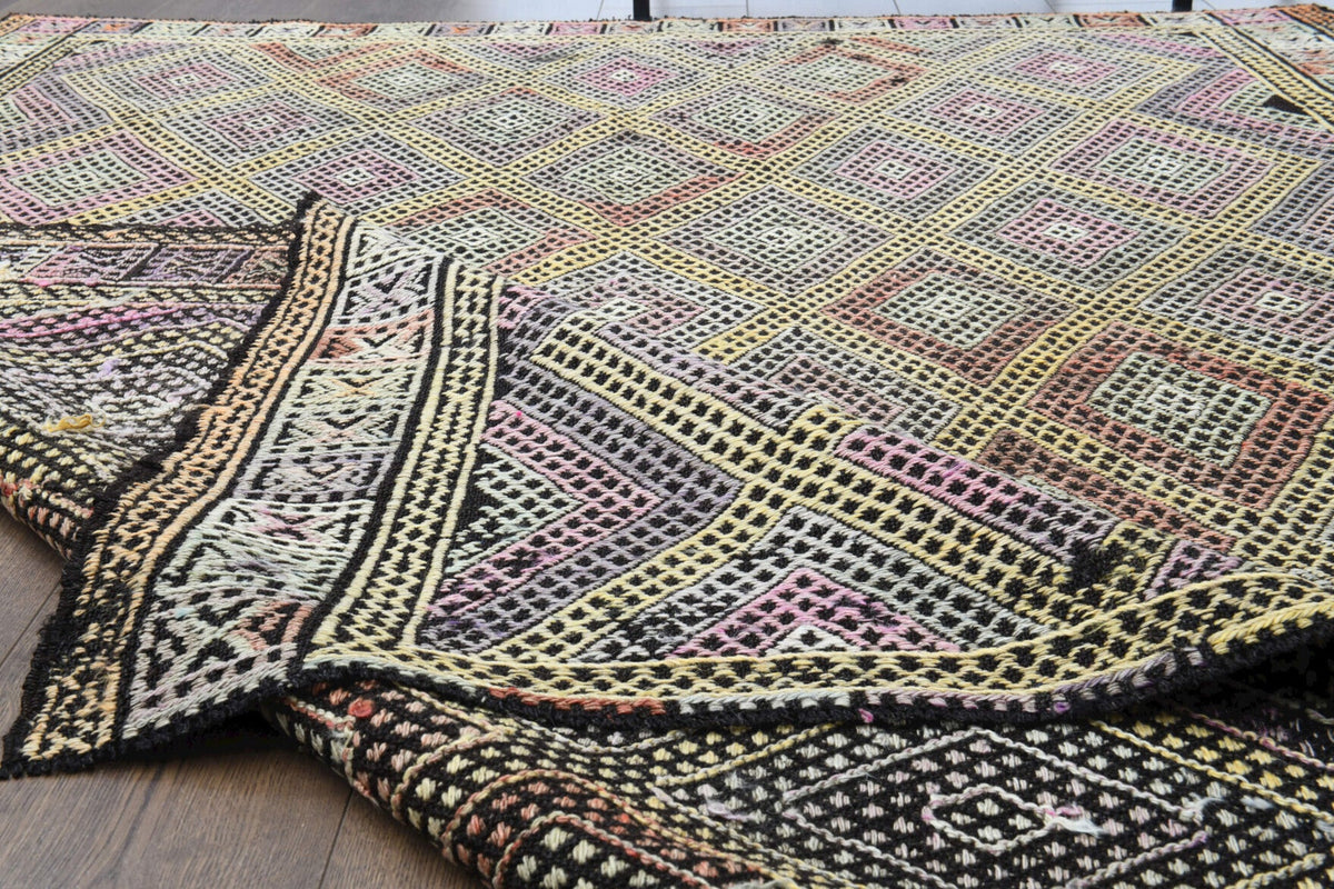 Tek parça el dokuma vintage kilim 169x213 cm (3,6 m²) – Pera Halı