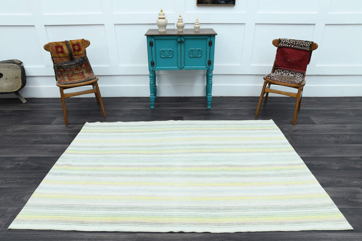 Tek parça el dokuma vintage kilim 147x217 cm (3,19 m²) – Pera Halı