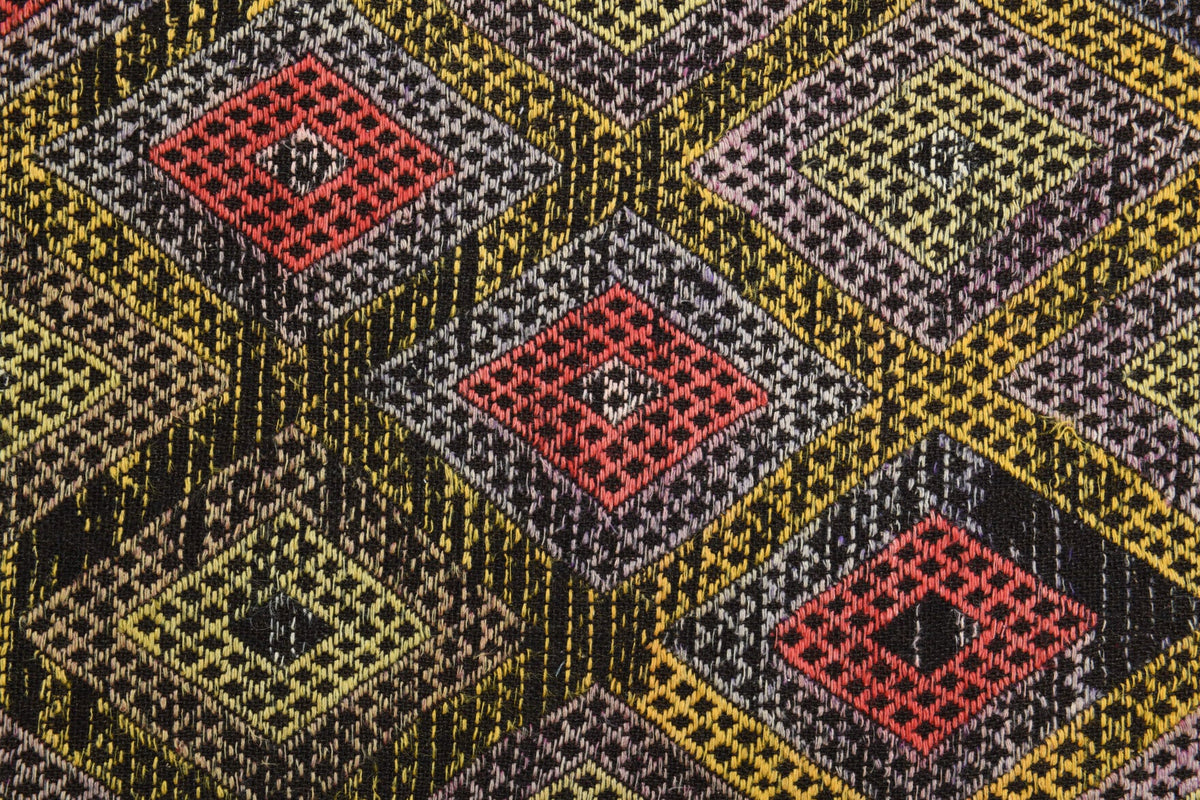 Handmade Vintage Area Kilim Rug