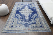 El yapımı vintage halı 157x241 cm oryantal desenli yün - detay görünümü