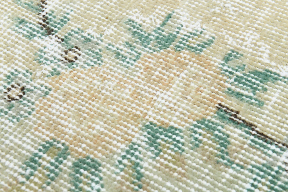 Circlet - Moss Green Vintage Oushak Carpet