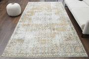 El yapımı vintage halı 183x305 cm yün - detay görünümü