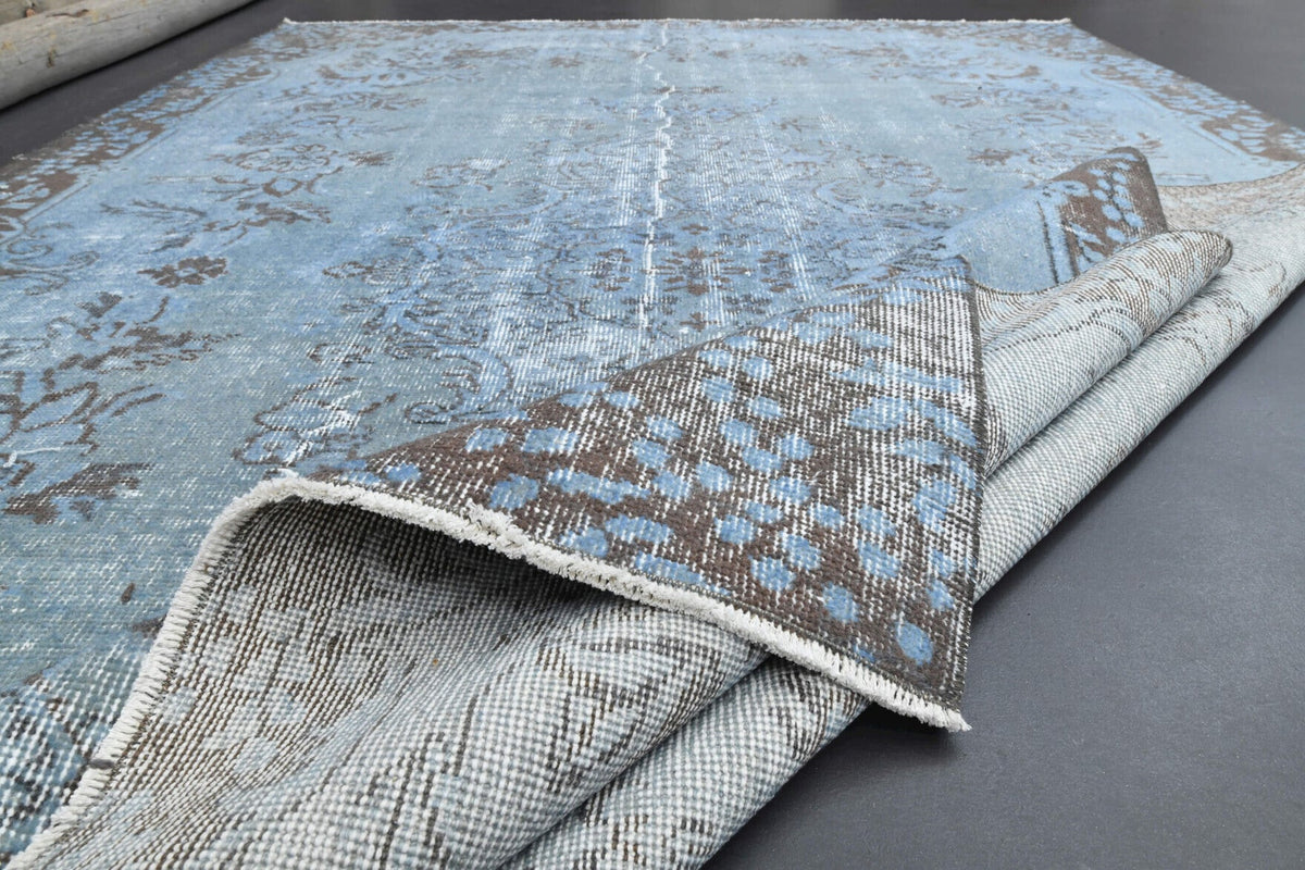 El yapımı vintage halı 183x274 cm oryantal desenli yün - desen detayı