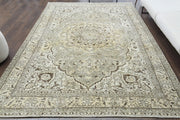 1970'lerden İran Bölgesi kökenli oryantal desenli el dokuma vintage halı, 204x327 cm