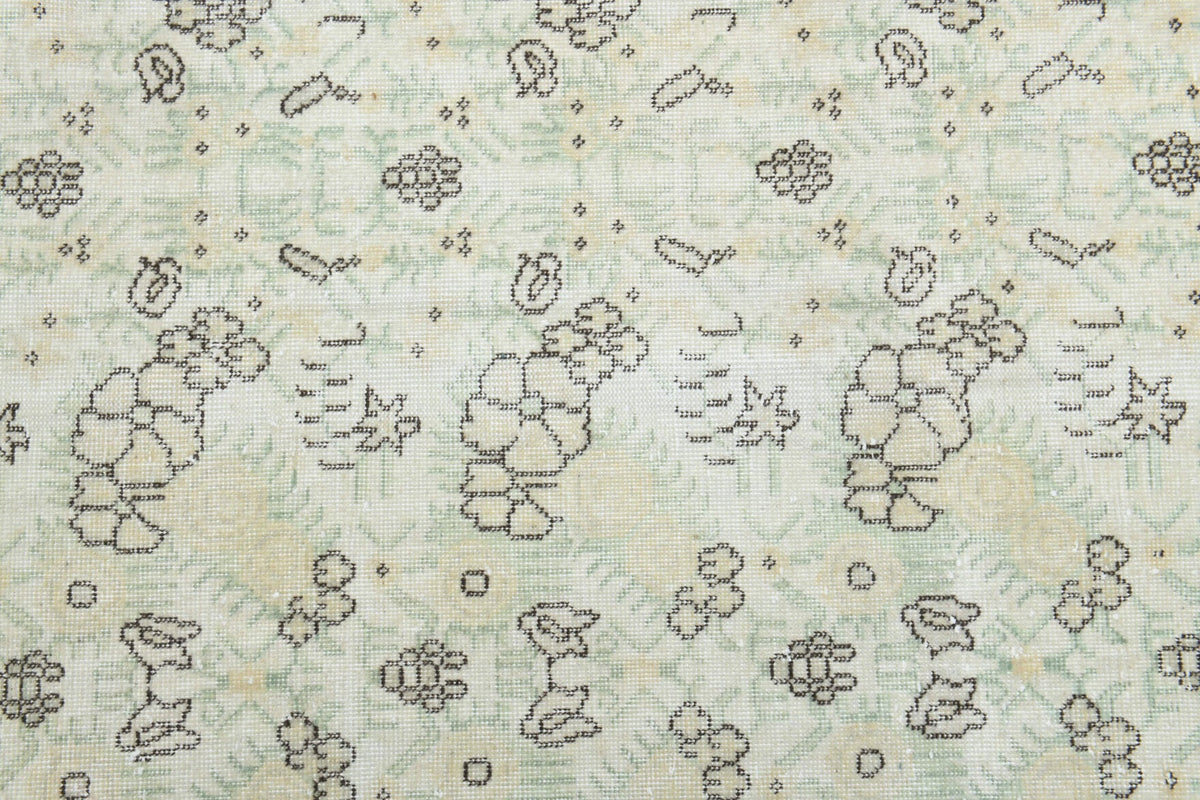 El yapımı vintage halı 170x279 cm oryantal desenli yün - farklı açıdan görünüm