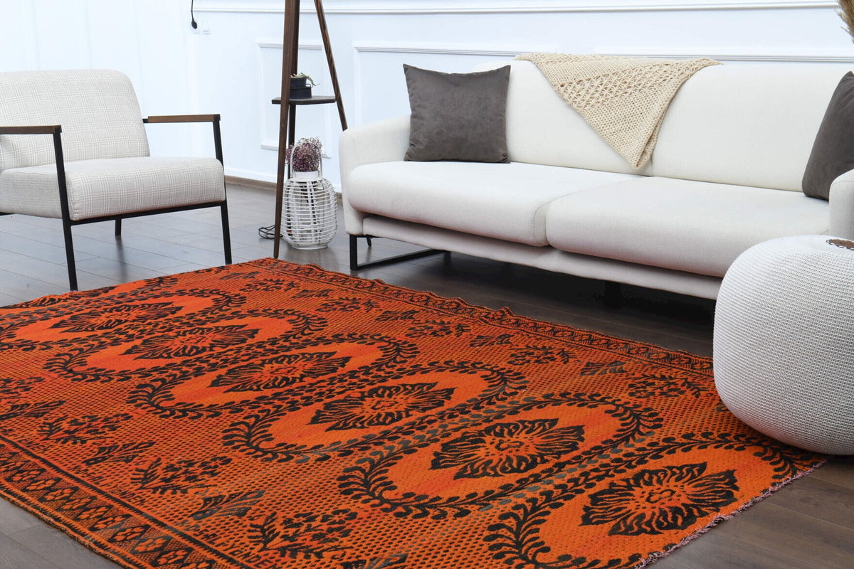 5,06 m² el dokuma vintage halı – Anadolu, 1970'ler
