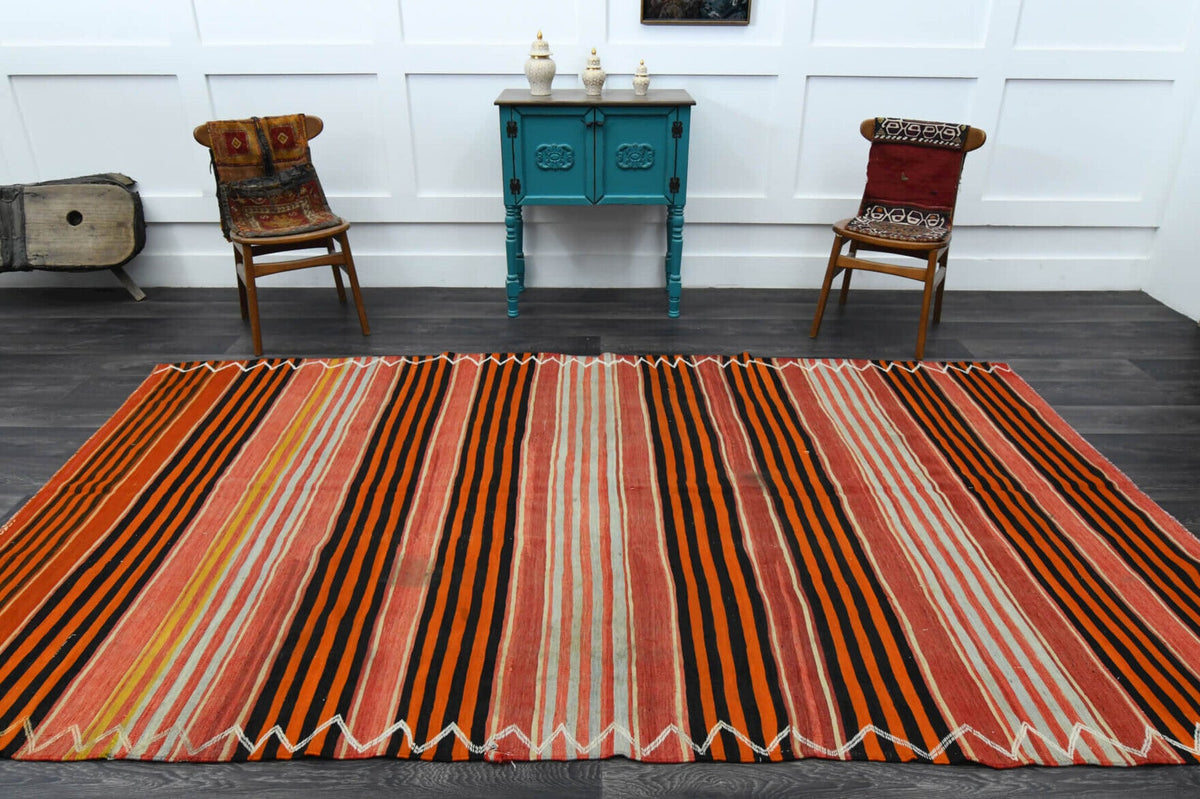Tek parça el dokuma vintage kilim 188x326 cm (6,13 m²) – Pera Halı