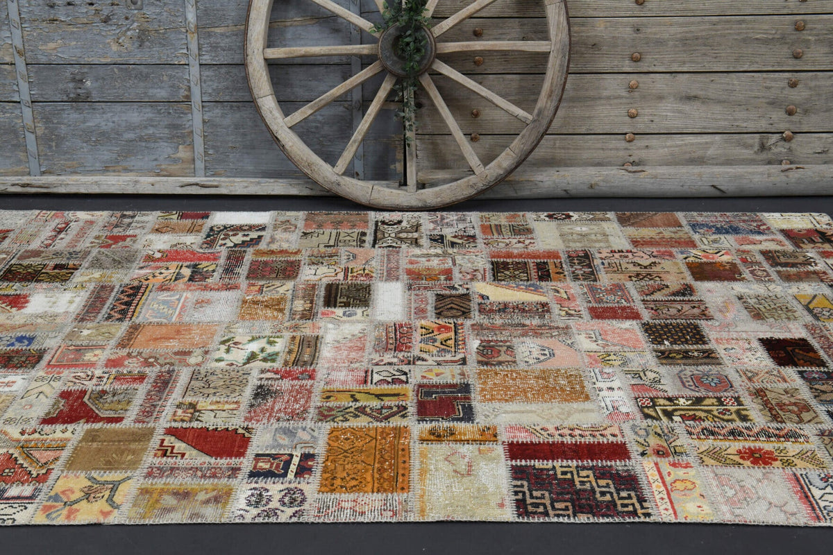 Tek parça patchwork vintage halı 202x302 cm (6,1 m²) – Pera Halı
