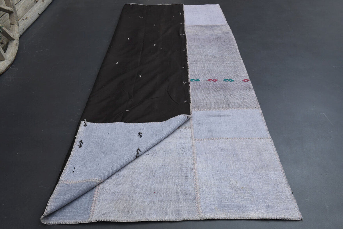 Patchwork vintage halı 194x302 cm, 5 mm hav, yün