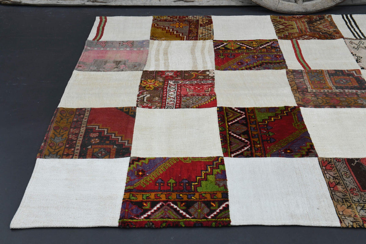 Tek parça el dokuma vintage kilim 200x283 cm (5,66 m²) – Pera Halı