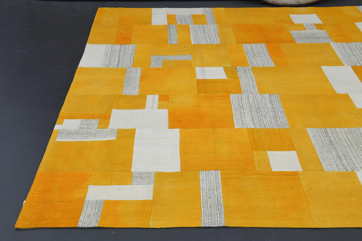 Tek parça patchwork vintage halı 217x319 cm (6,92 m²) – Pera Halı