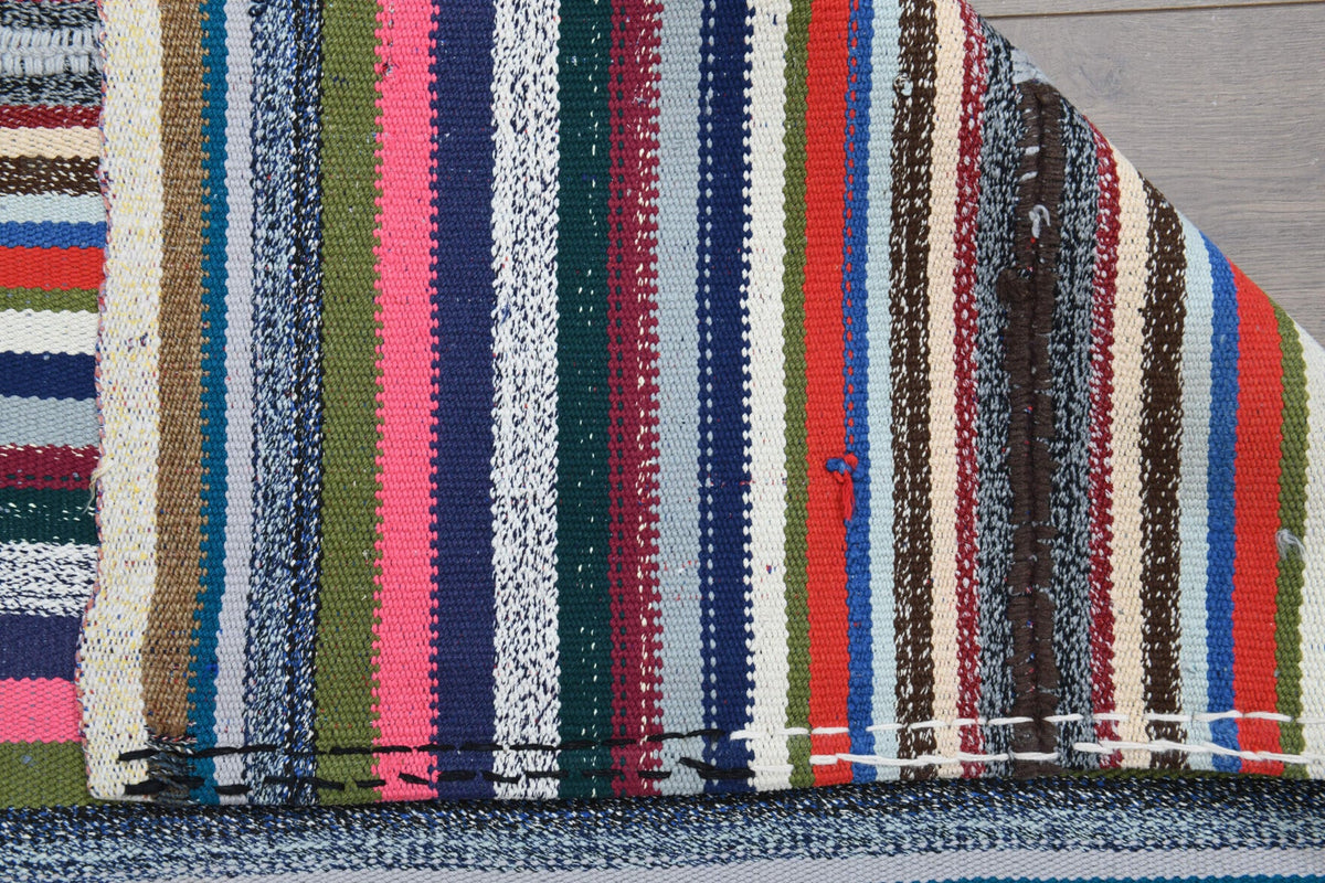 Handmade Vintage Area Kilim Rug