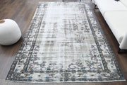 1930'lardan Anadolu kökenli soyut desenli el dokuma vintage halı, 190x313 cm