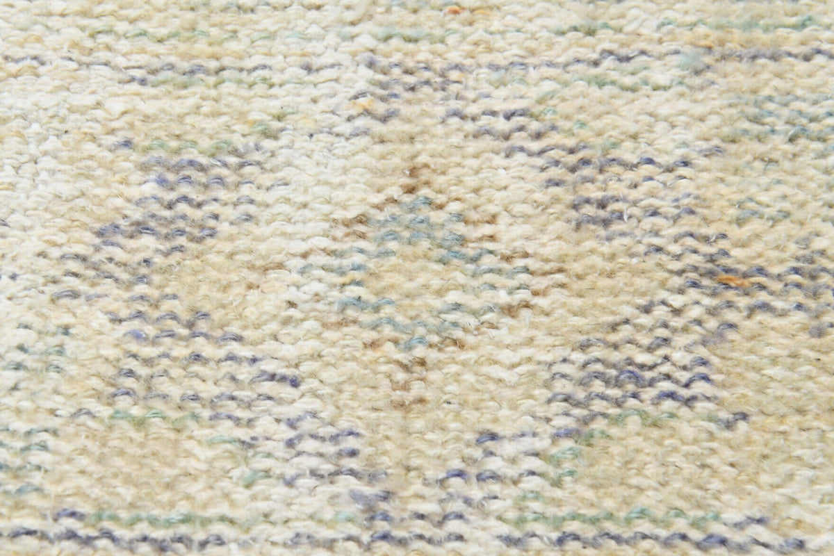 Beige Ecru Handmade Antique Area Rug