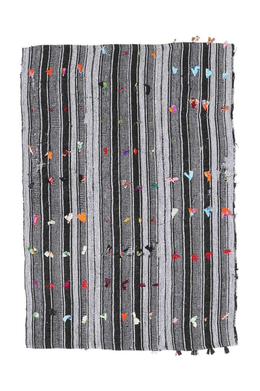 Handmade Vintage Flatweave Rug