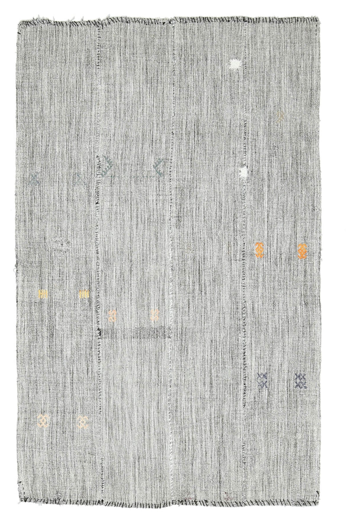 Handmade Vintage Flatweave Rug