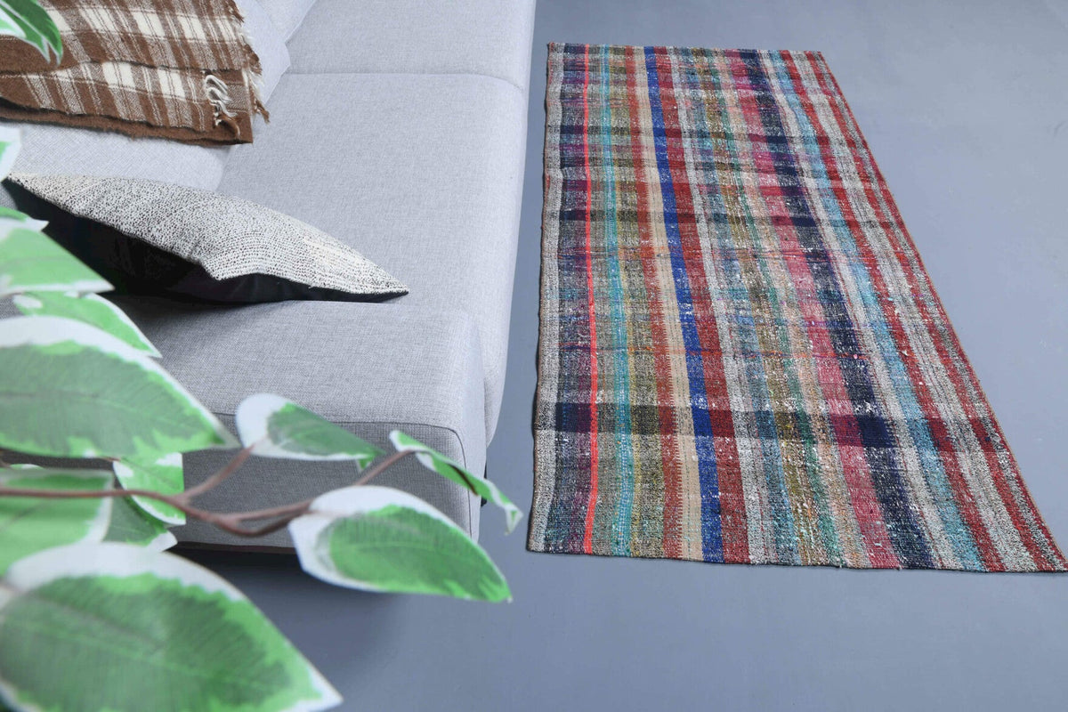 Handmade Vintage Kilim Rug