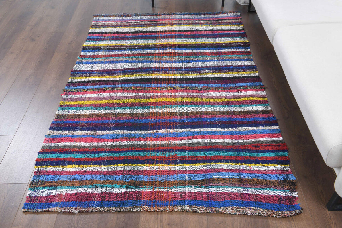 Tek parça el dokuma vintage kilim 133x200 cm (2,66 m²) – Pera Halı