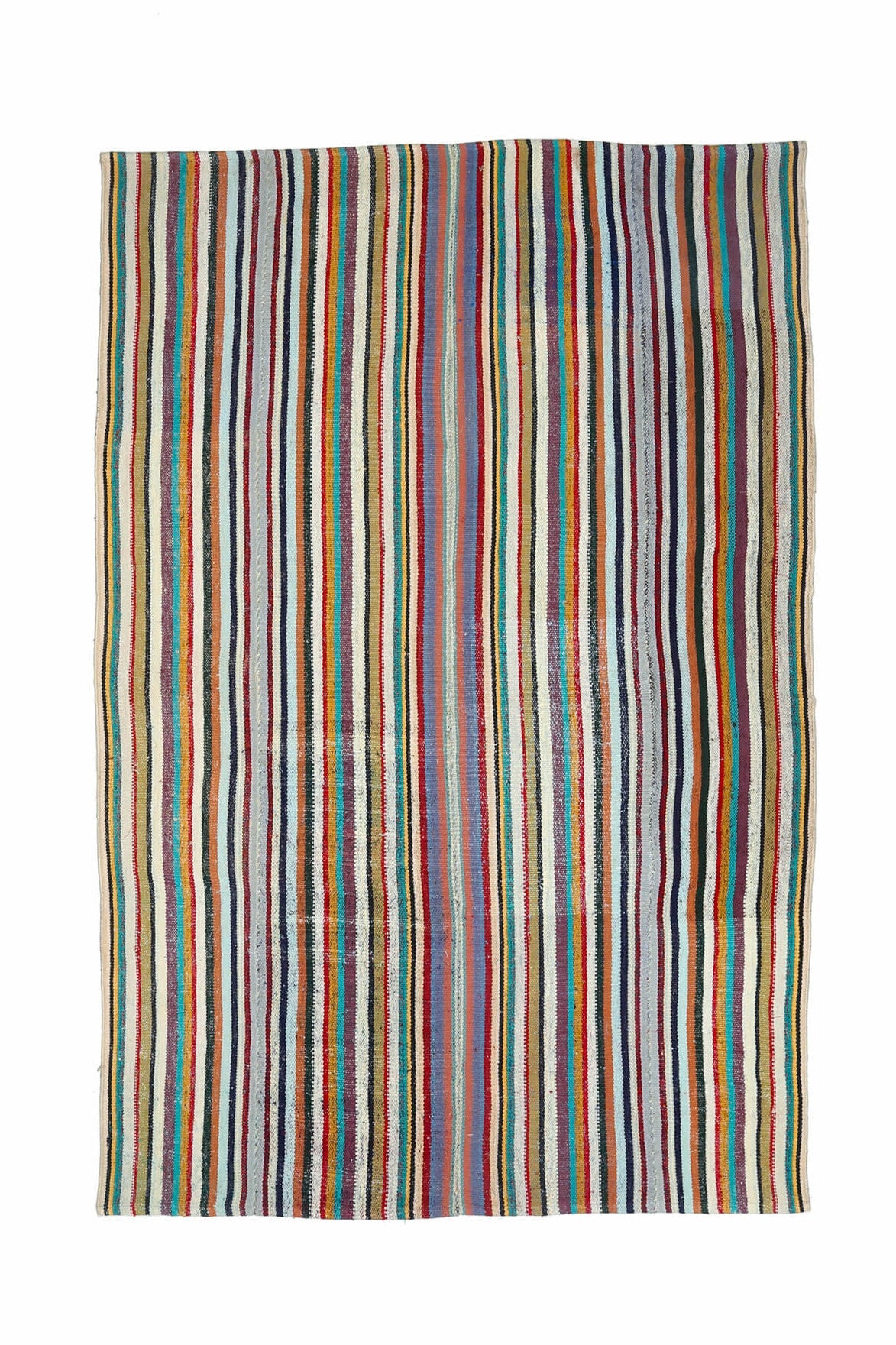 Handmade Vintage Colorful Rug