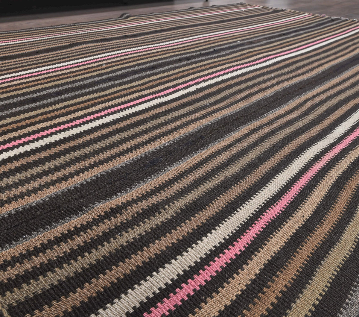 Hayley - Black Vintage Kilim Rug
