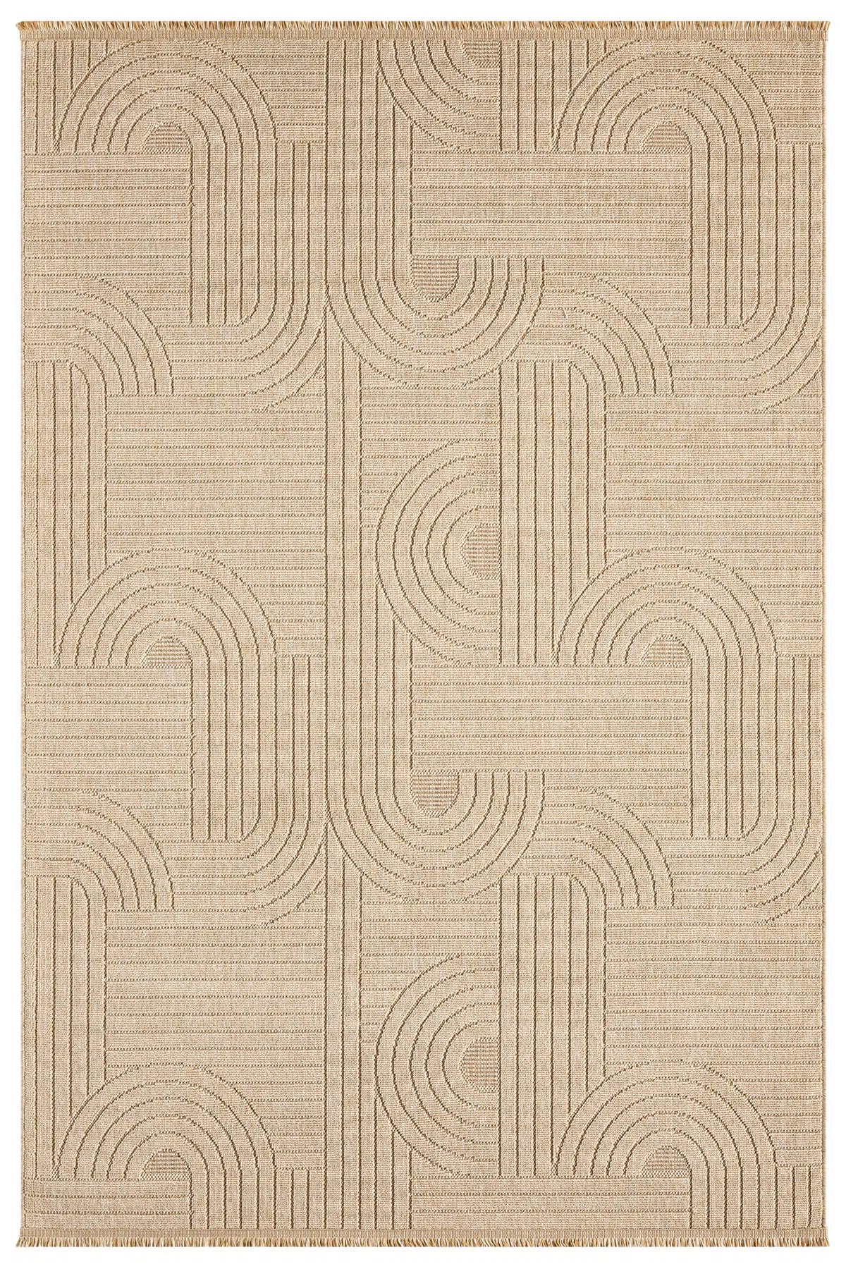 Bej Bukle Dokulu Sade Modern Halı 623BL – Pera Halı