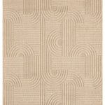 Bej Bukle Dokulu Sade Modern Halı - 623BL