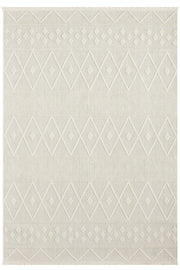 Krem Renk Baklava Desenli Yumuşak Halı