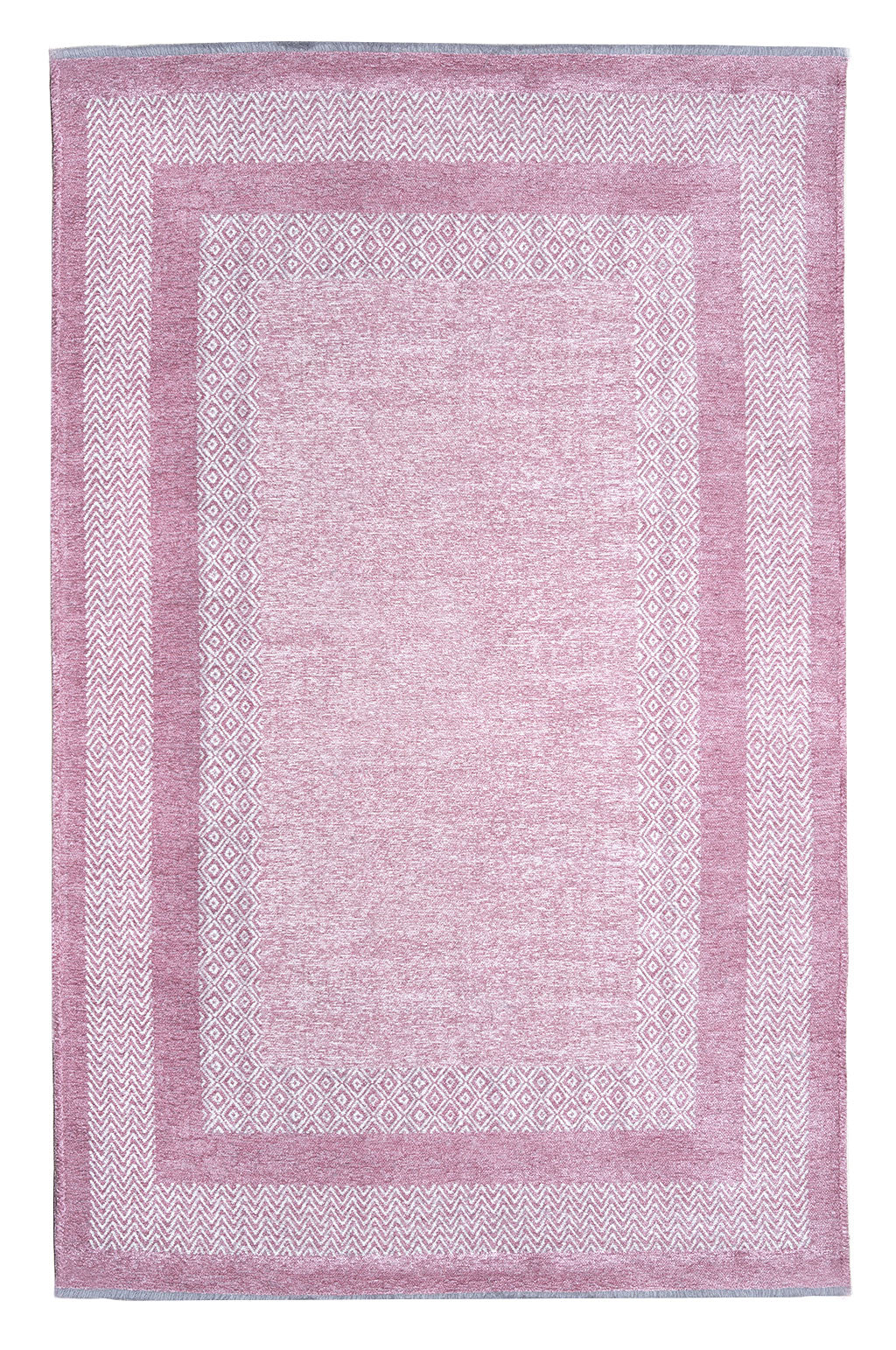 Modern Yıkanabilir Antibakteriyel Salon Halısı – Pembe, Pamuk & Polyester