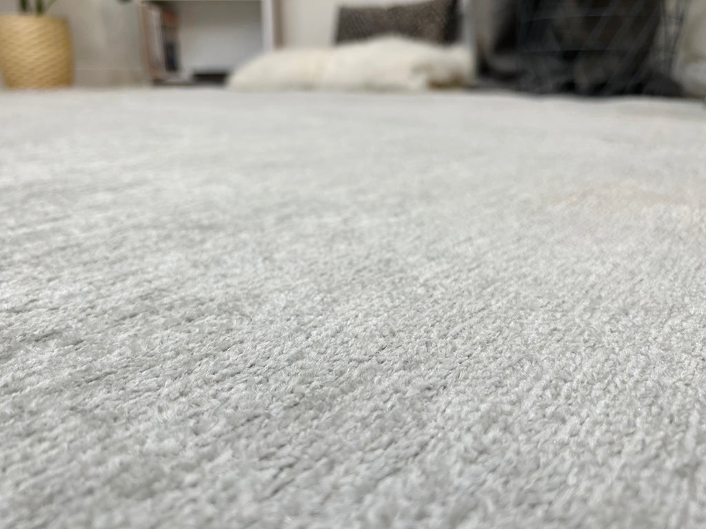 Gümüş Pamuk Polyester Modern Düz Yıkanabilir Antibakteriyel Halı