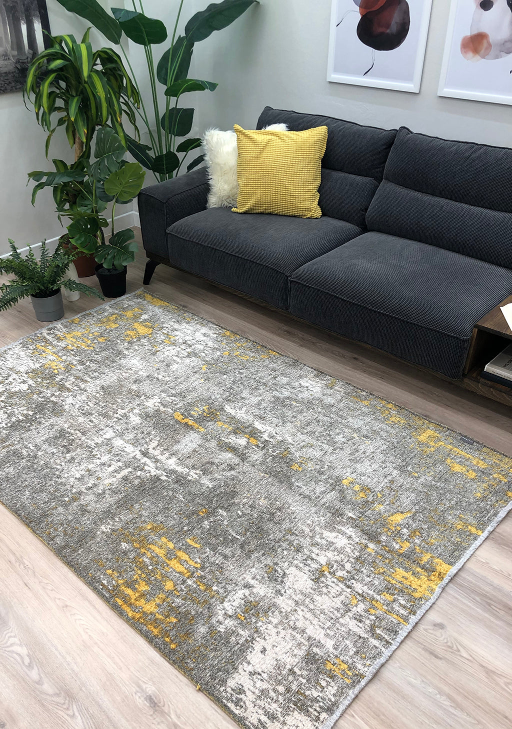 MORETTİ SİDE 10407-F SARI-GRİ - Pera Halı