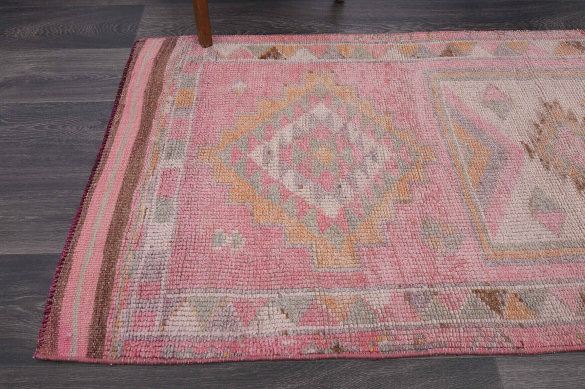 Tek parça el dokuma vintage yolluk 83x280 cm (2,32 m²) – Pera Halı