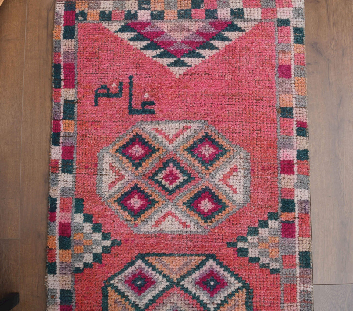 Tek parça el dokuma vintage yolluk 88x315 cm (2,77 m²) – Pera Halı
