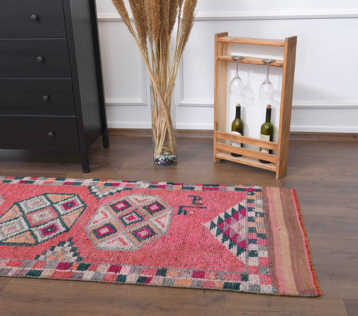2,77 m² el dokuma vintage yolluk – Anadolu, 1970'ler