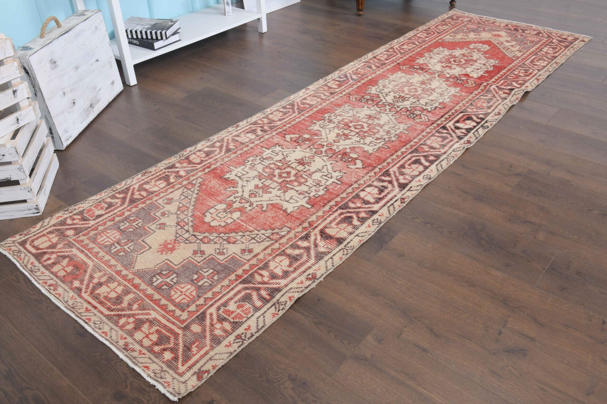 Tek parça el dokuma vintage yolluk 87x299 cm (2,6 m²) – Pera Halı
