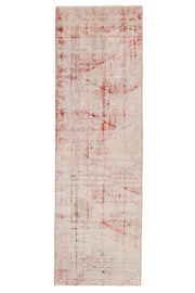 Distressed Red Vintage Anatolian Rug Runner