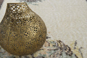 1970'lerden Anadolu kökenli çiçek desenli el dokuma vintage yolluk, 55x324 cm