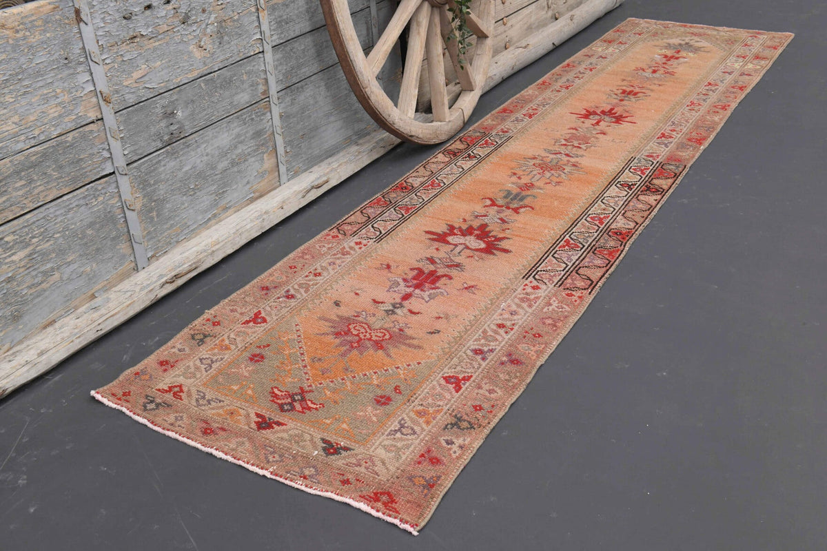 Tek parça el dokuma vintage yolluk 85x382 cm (3,25 m²) – Pera Halı