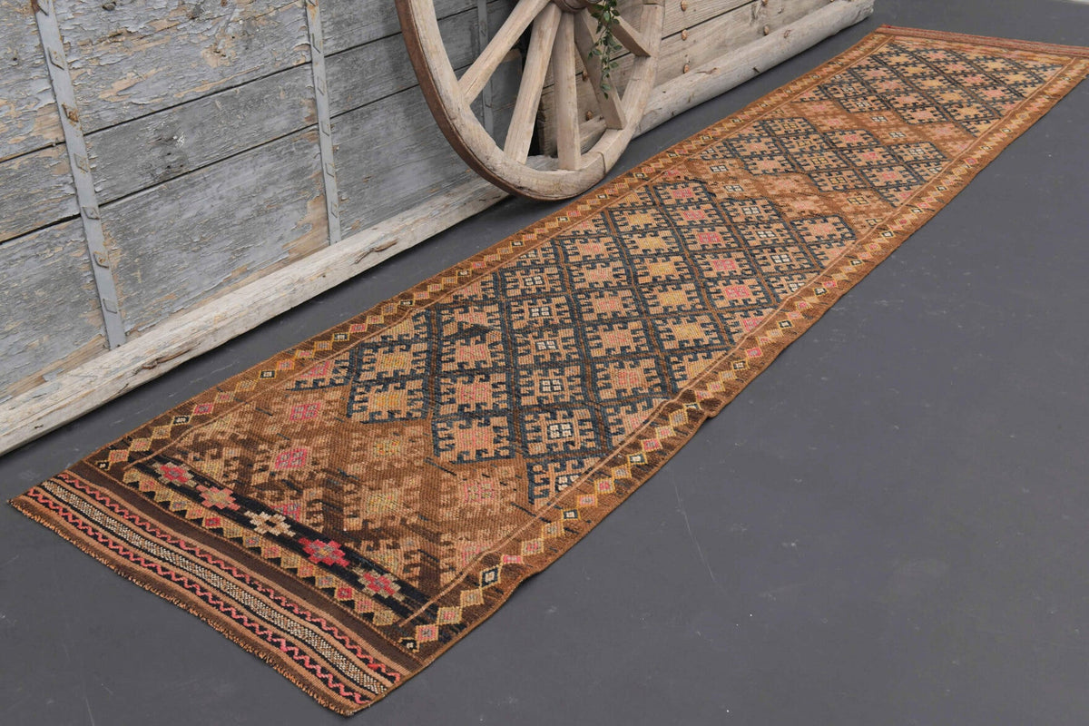 Tek parça el dokuma vintage yolluk 85x410 cm (3,48 m²) – Pera Halı
