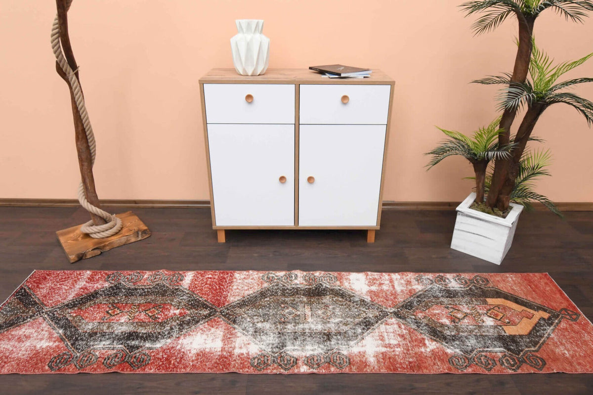 Tek parça el dokuma vintage yolluk 65x270 cm (1,75 m²) – Pera Halı