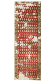 Vintage Red Hereke Runner Rug