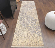 1970'lerden Anadolu kökenli oryantal desenli el dokuma vintage yolluk, 75x300 cm