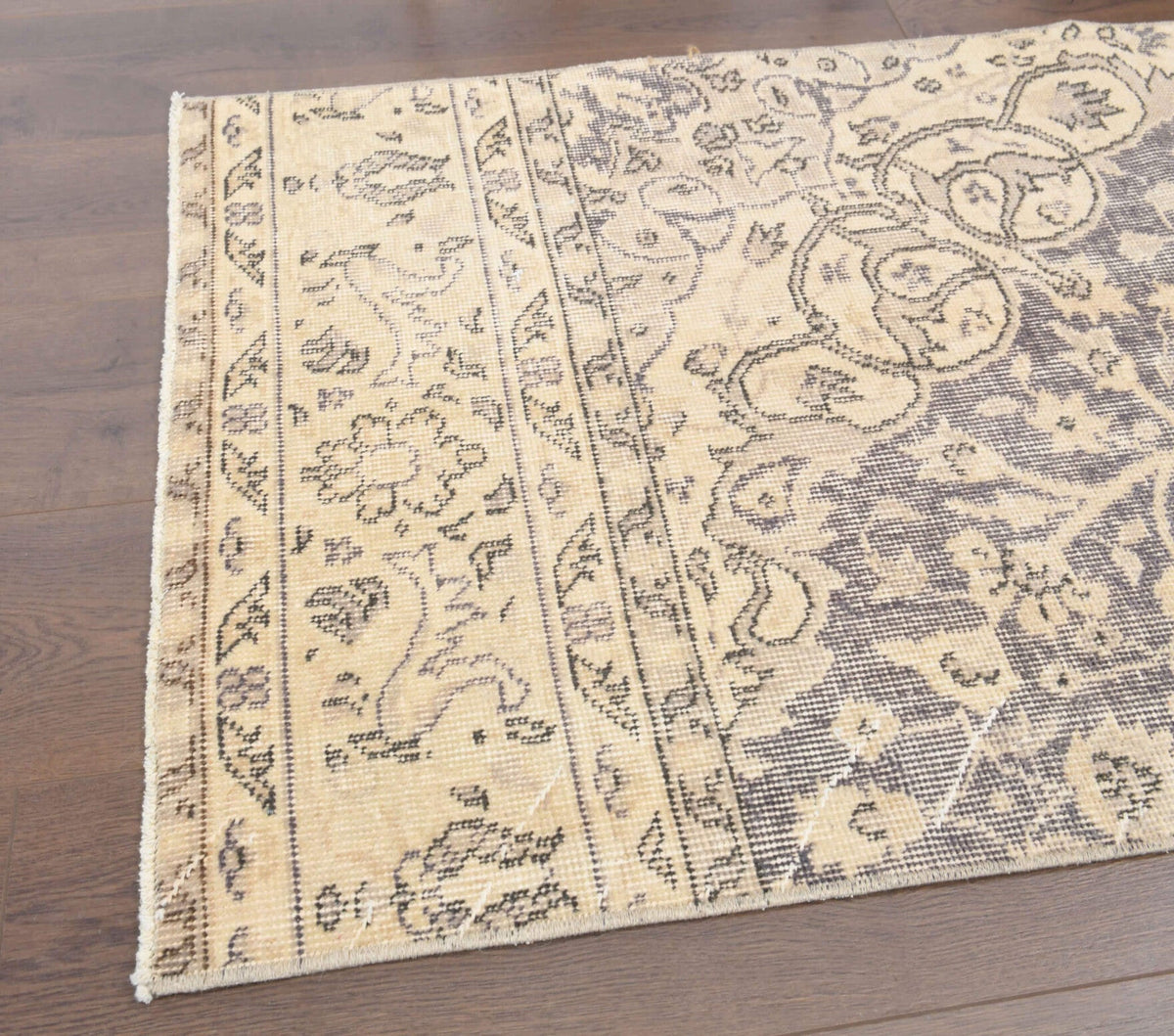 Antre ve koridor için oryantal desenli el dokuma vintage yolluk – 75x300 cm