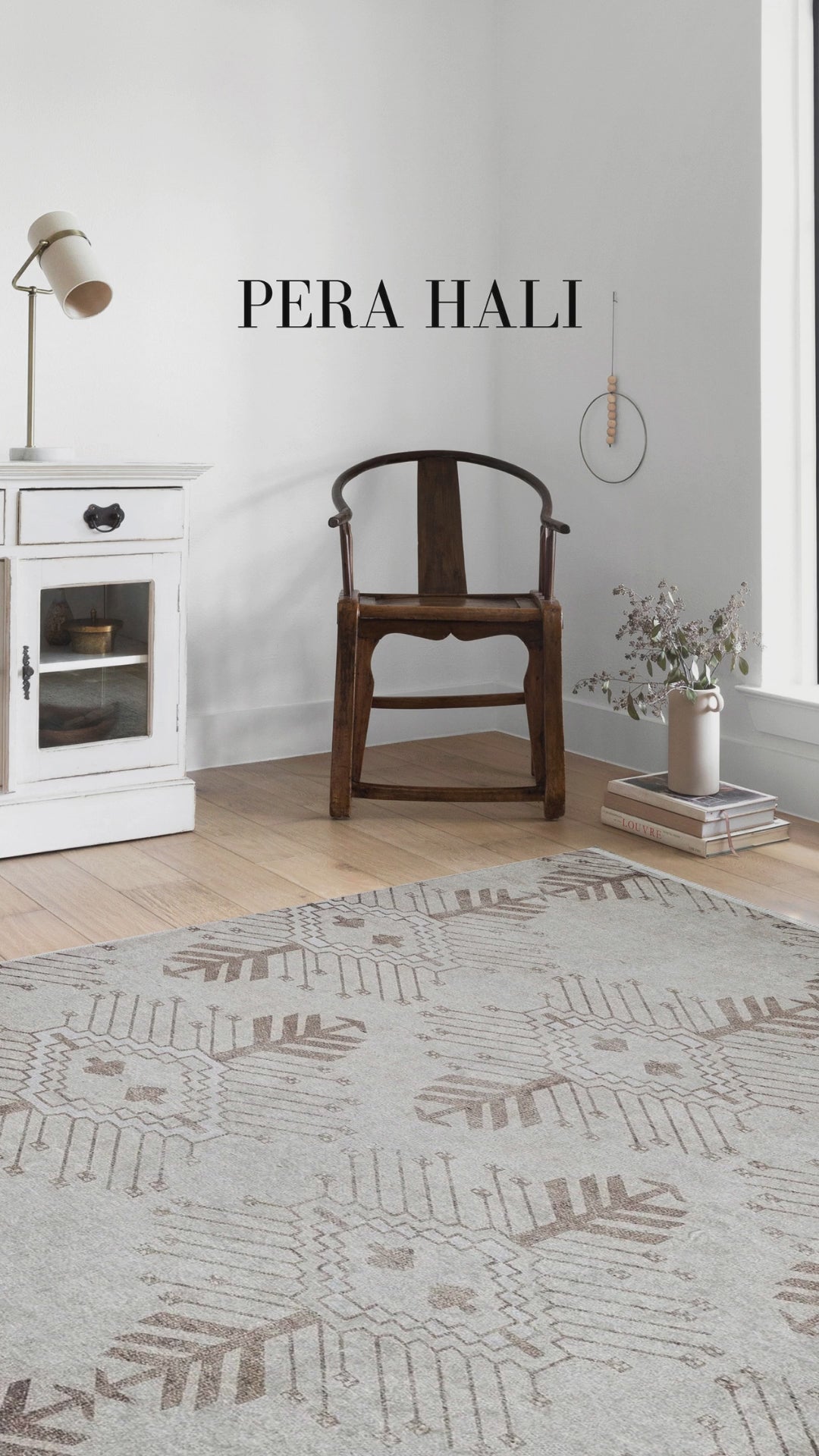 Videoyu yükle: Benzersiz Bej Bohem Halı