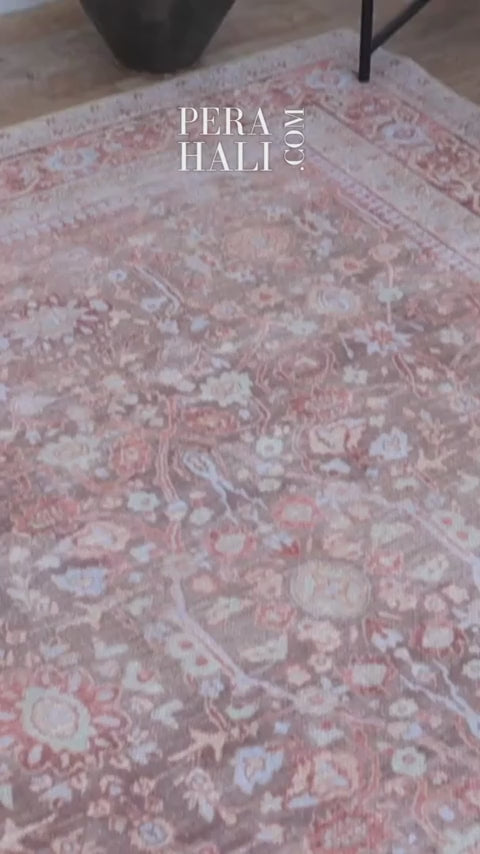 Videoyu yükle: Eskitme Dokulu Kiremit ve Toprak Tonlu Vintage Halı - AR860TT