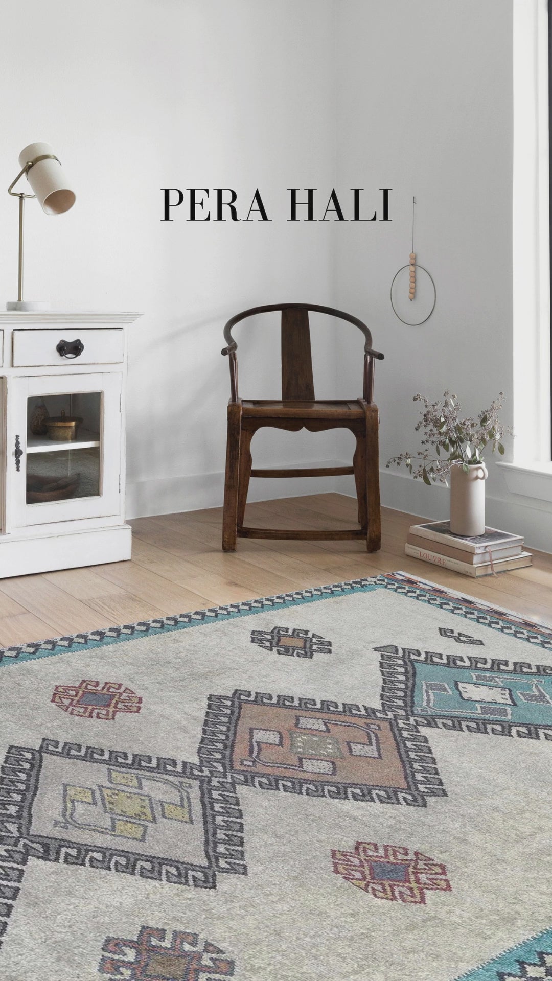 Videoyu yükle: Fas Turkuaz Gri Kilim Halı