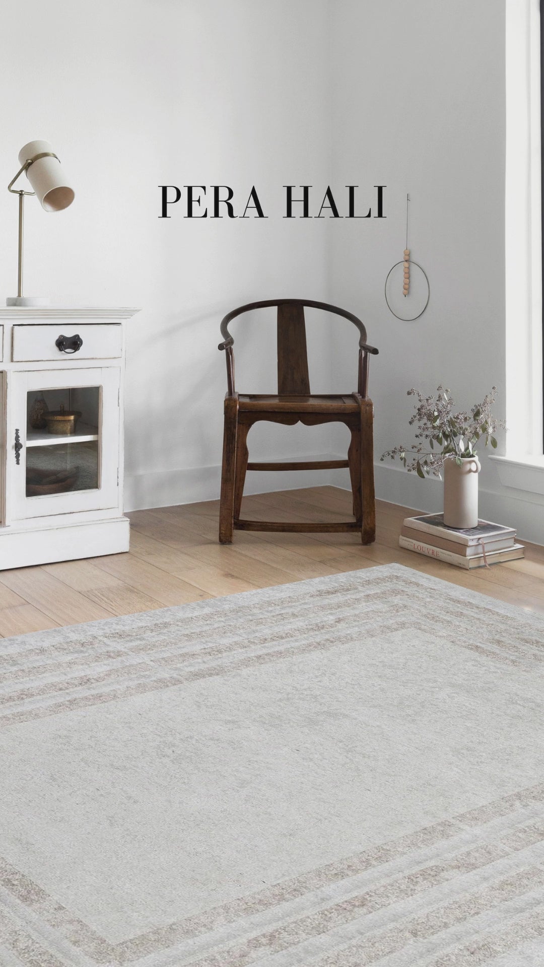 Video laden: Geometrischer Teppich in Beige und Creme