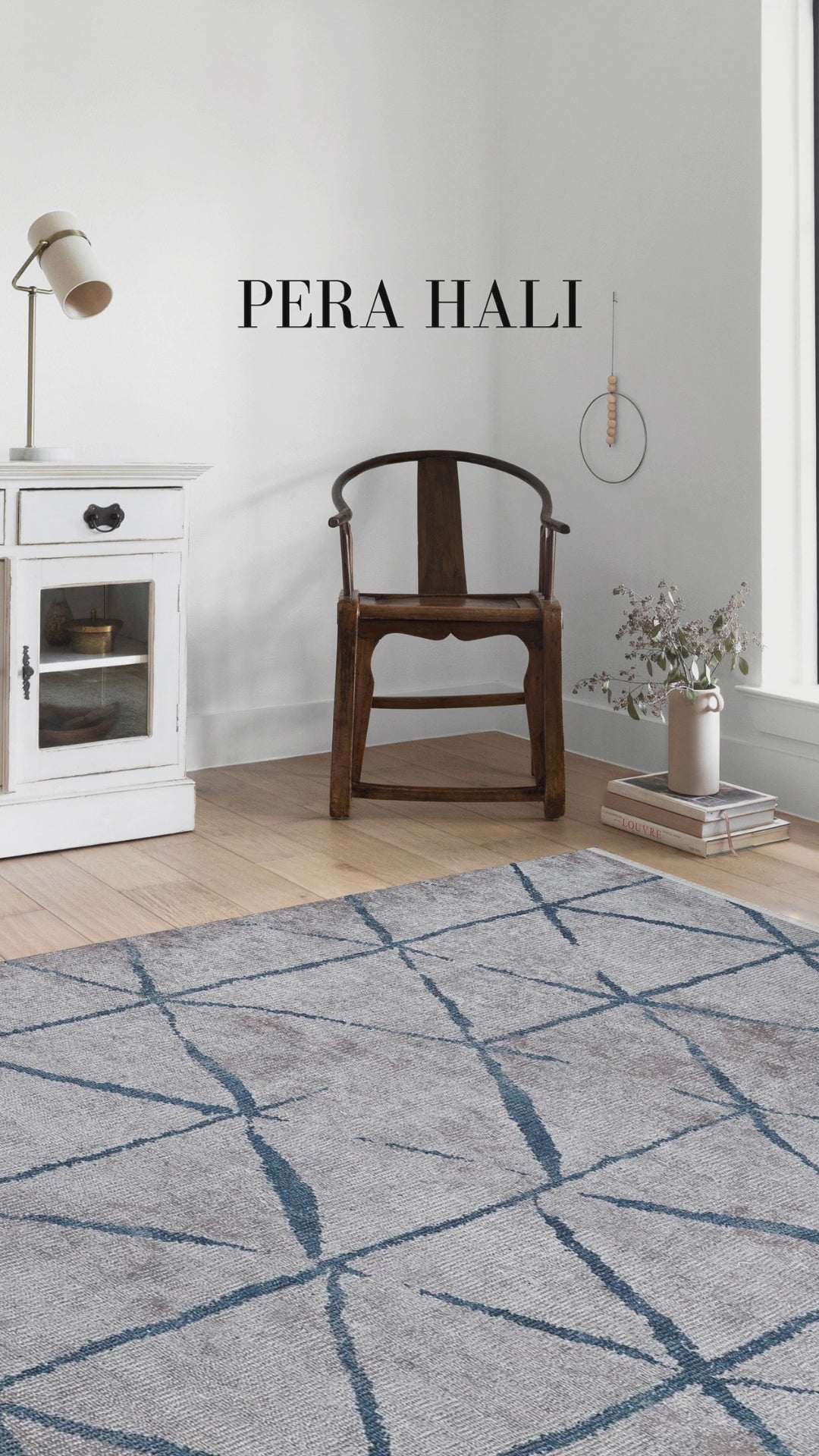 Videoyu yükle: Modern Geometrik Çizgili Halı